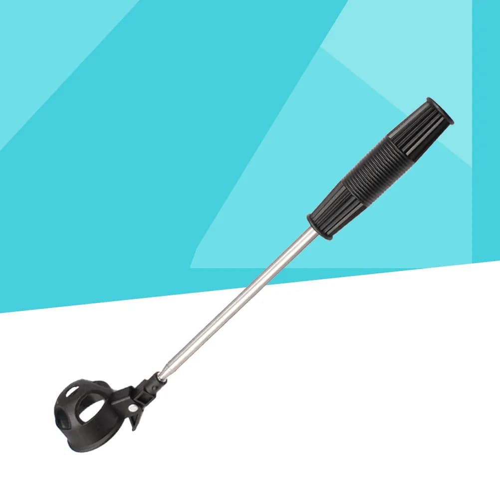 Raccoglitore di Palline da Golf con Design Telescopico, Asta in Acciaio Inox Estensibile 2M, Comoda Impugnatura in ABS, Cucchiaio con Blocco di Sicurezza Facile da Usare