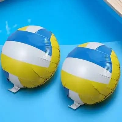 6 Pcs Baseball Balloons Sport Theme Foil Beach Volleyball Soccer Birthday Basketball Inflatable