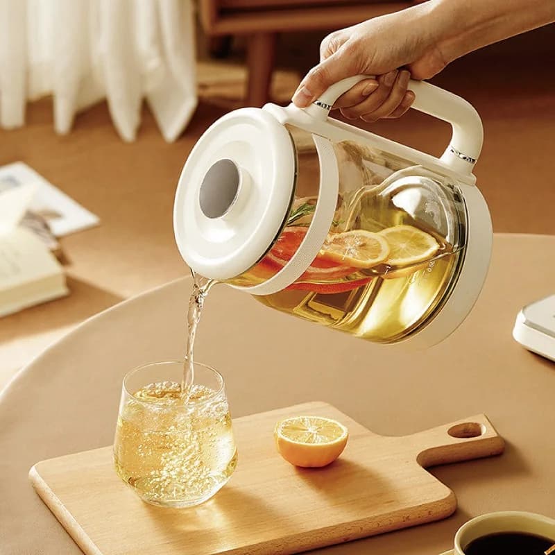1.6L Smart Electric Kettle, Multifunction Kettle for Roofing and Bubbles, Office Glass Teapot, Heat Maintenance 24h, 800W