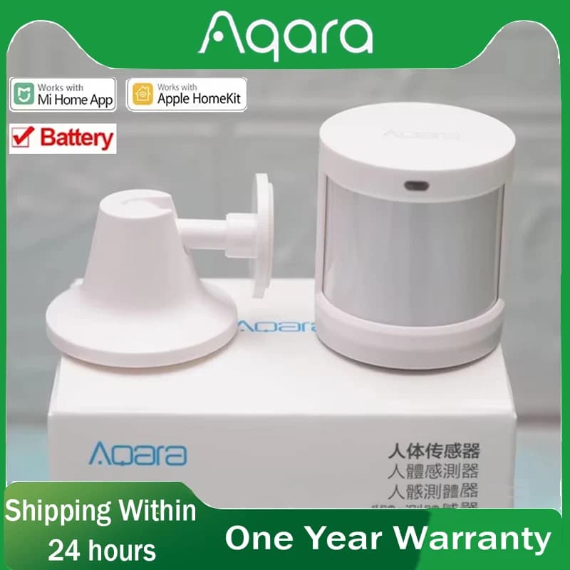 Aqara Human Body Sensor Intelligent Motion Sensor ZigBee Wireless Smart Home Wall Mounted Connection with Human Body Sensor for Mihome