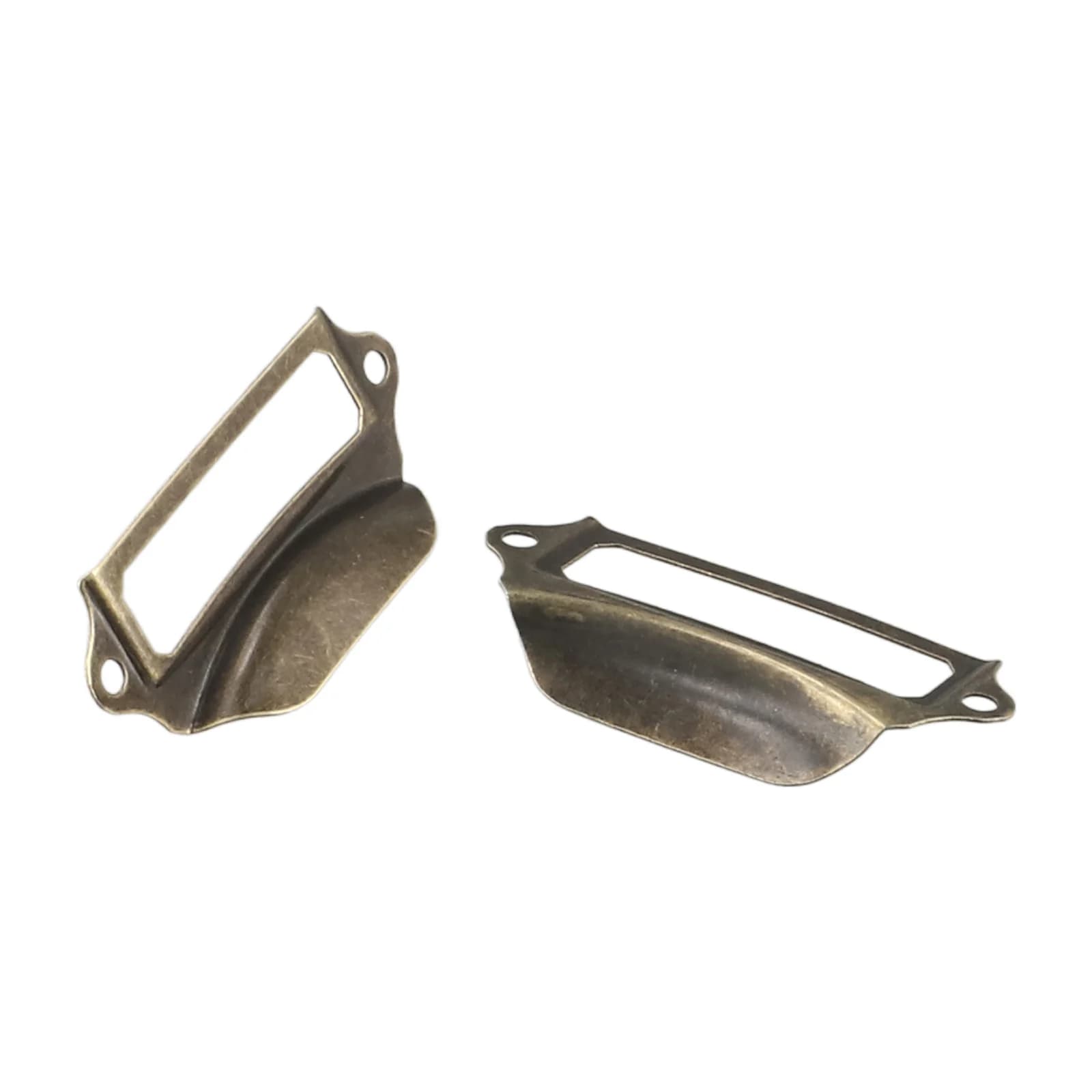 Home Pull Handle Etichetta Armadio Telaio Retro Viti Tag 10 pz 70 30mm Bronzo Carta Armadio Cassetto File Titolare Ferro