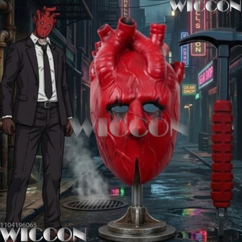 Nuova Maschera Dorohedoro per Cosplay di Halloween, Maschera Spaventosa Dark Heart in Latex, Accessorio per Feste in Maschera Anime, Gotico, Halloween, Natale, Carnevale
