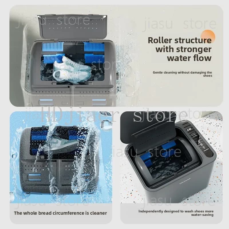 Shoe Washing Machine Automatic Shoe Brushing Machine Roller Type Household Shoe Washing Artifact