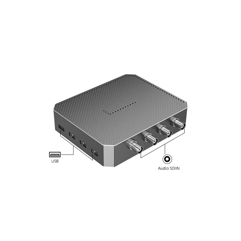 Scheda di acquisizione video USB HDMI Connect Resolution 1080P 60Hz Colorspace YUY2 Attrezzatura audio con alloggiamento in alluminio da 3,5 mm per giochi dal vivo