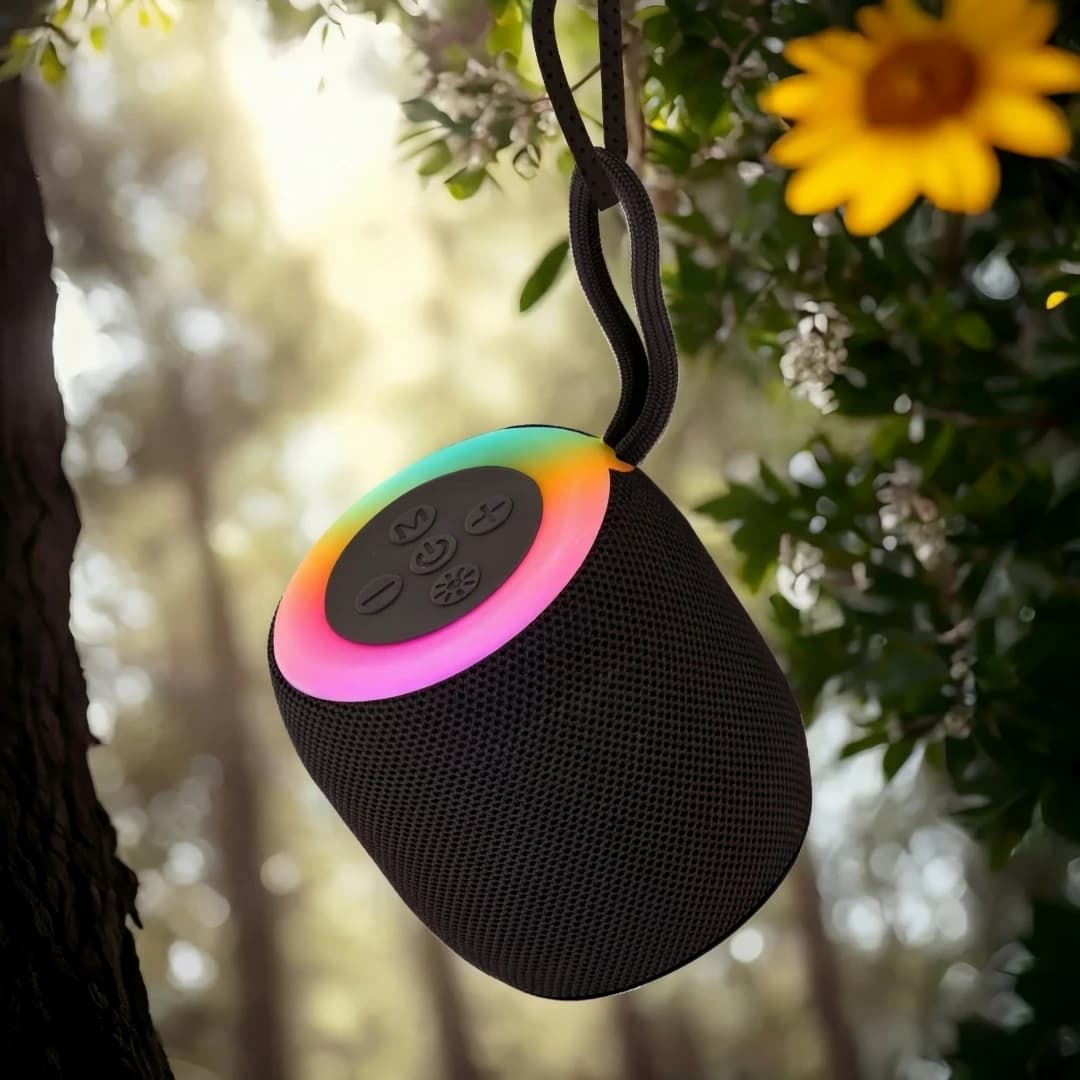 Altoparlante Portatile Wireless, Effetto Luminoso RGB, Supporto USB/Scheda TF, Audio Professionale, per Esterni e Interni