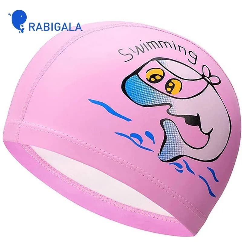 Rabigala kid's swimming cap professional 3-12 years old boys and girls swimming cap