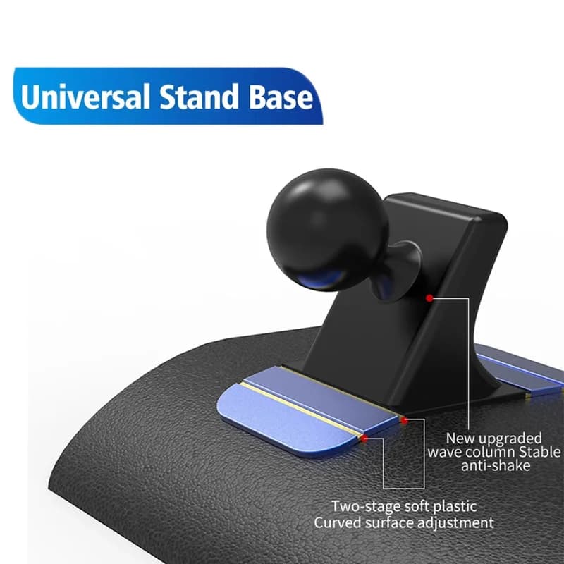 Base del supporto del telefono con testa a sfera da 17mm supporto per cruscotto dell'auto staffa fissa universale antiscivolo per accessori per supporto del telefono