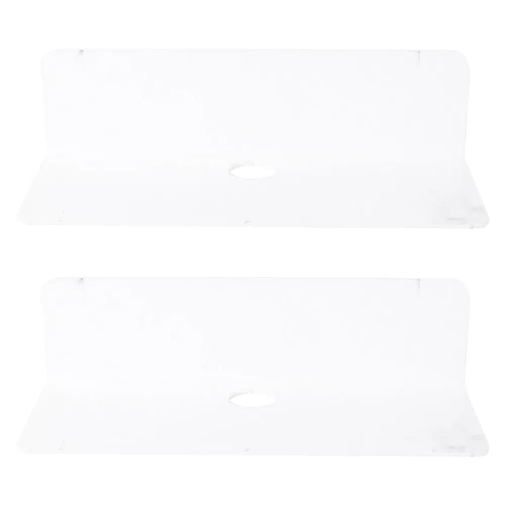 2Pcs Wall Storage Shelf Acrylic No Drill Floating Organizer for Bedroom Bathroom Kitchen Security Camera Router Speaker Clock