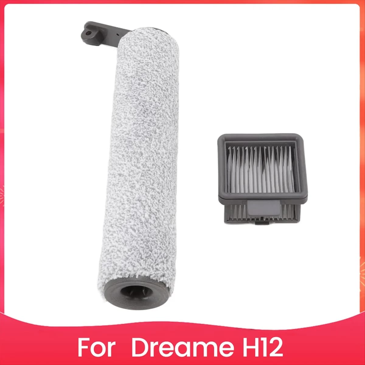NUOVO Multi Spazzola Rotolo per Dreame H12 Spazzola per pavimenti Spazzole per pavimenti senza fili Rullo filtro Pezzi di ricambio di ricambio