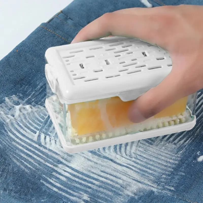 Storage bag Scolapiatti per portasapone Transparent holder for soap holder Portable bag for soap dish with lid and roller foam