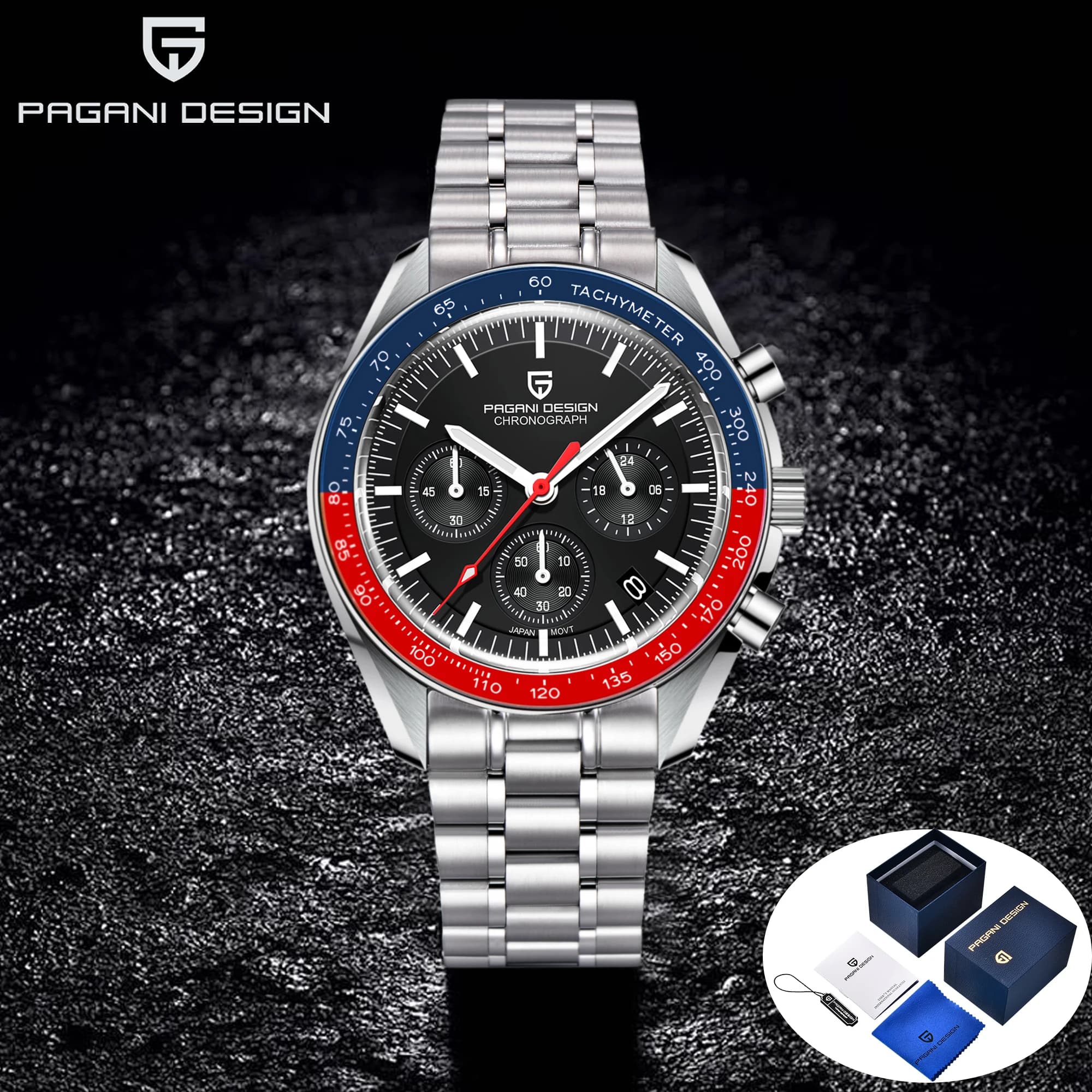 Watches PAGANI DESIGN 2024 Sports chronograph Luxury quartz watches for men Automatic with bright AR sapphire crystal Reloj Hombre