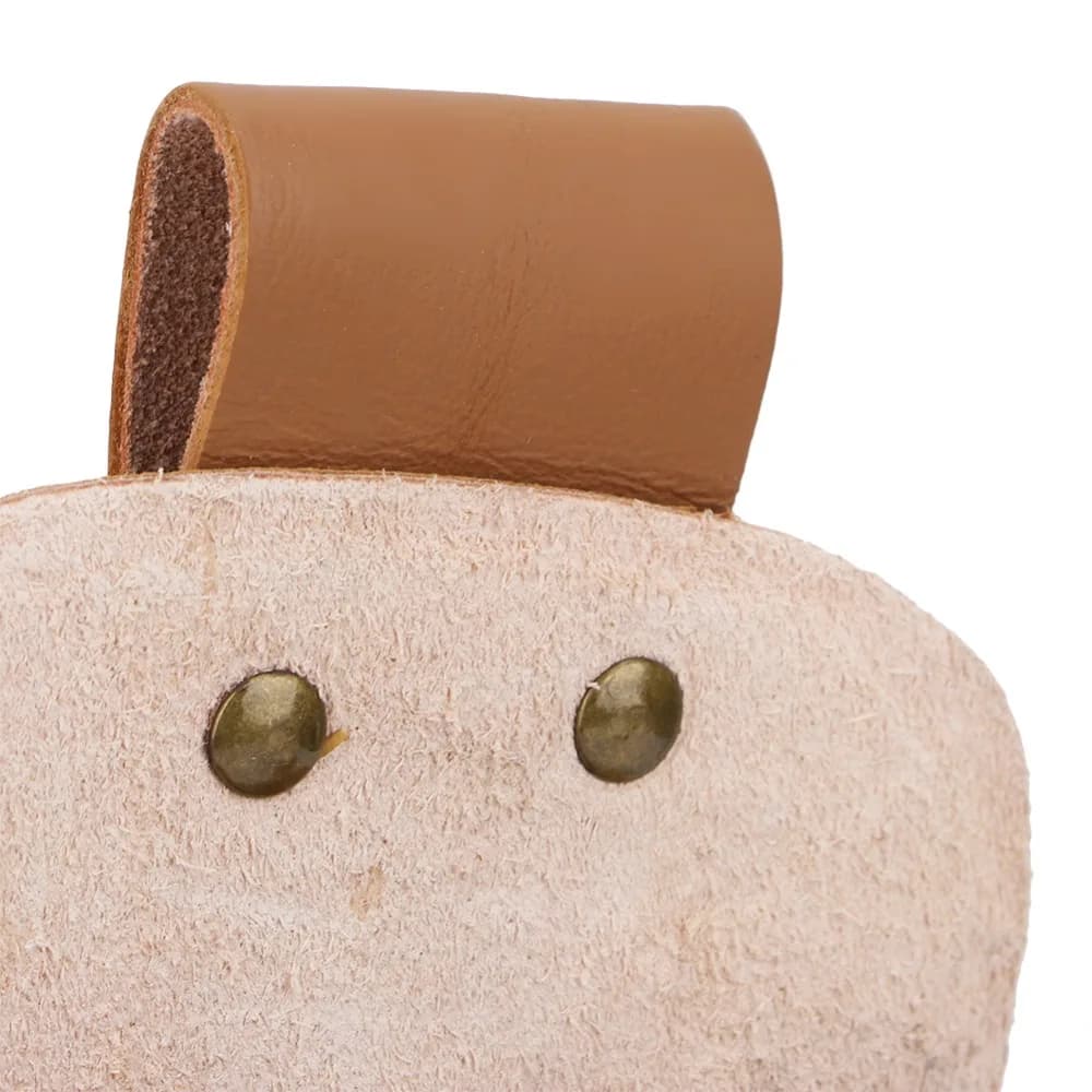 Borsa Porta Forbici da Giardinaggio in Pelle Resistente Marrone/Rossa, Custodia Multifunzionale per Forbici da Potatura, Accessorio per la Cura del Giardino