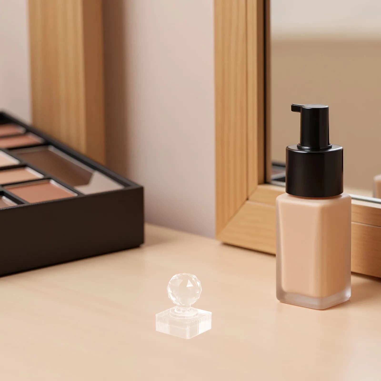 2 Pezzi Vassoio Quadrato per Pressare Ombretto, Strumento Professionale per Trucco, per Riparare Polvere Spezzata, Illuminante, Blush, Ombretto
