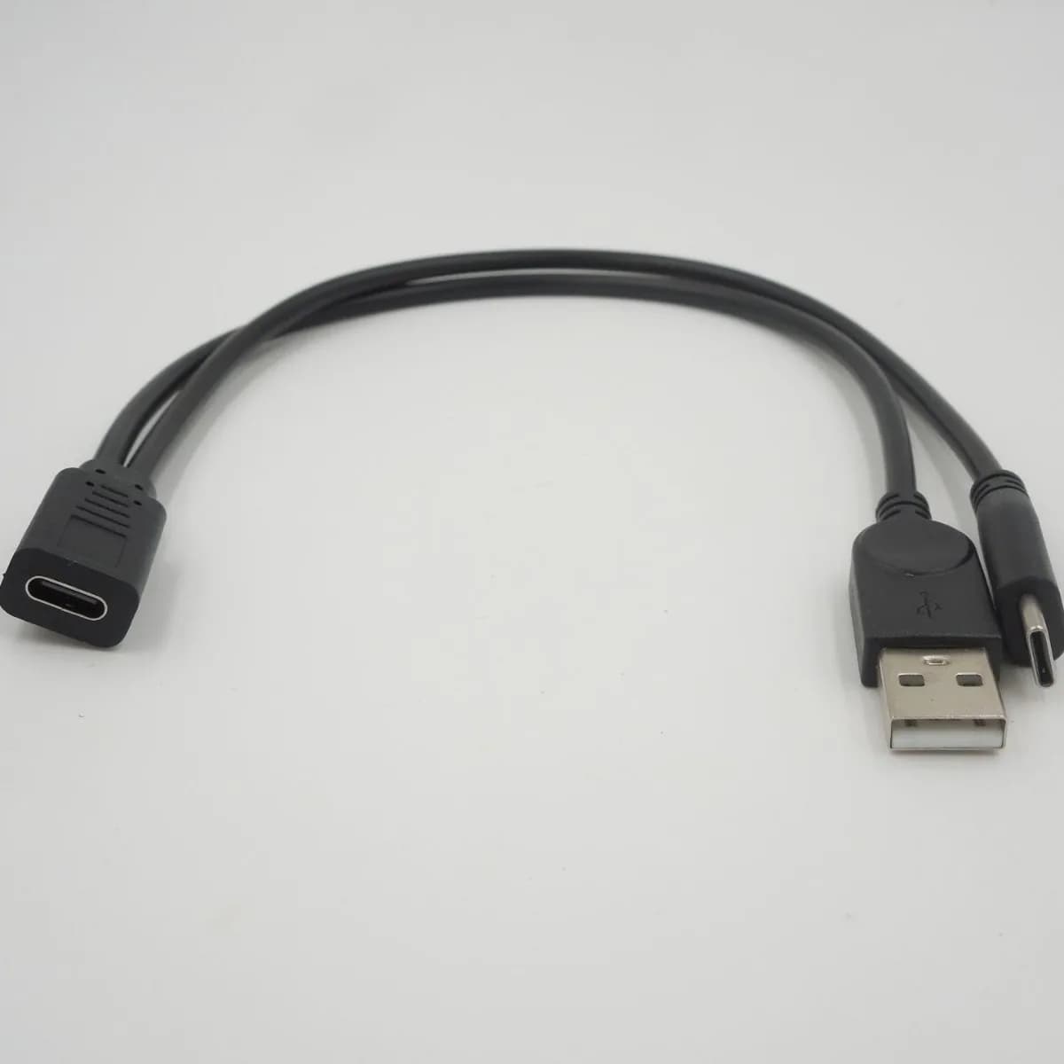 Adattatore da tipo C femmina a USB maschio e tipo C maschio Cavo di trasferimento dati di ricarica rapida per lo specchiamento dello schermo dell'auto