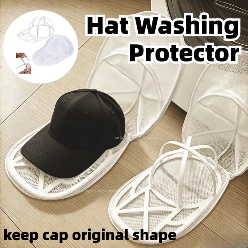 Borsa per il lavaggio di cappelli migliorata, con rete protettiva e modellante per amanti dei cappelli