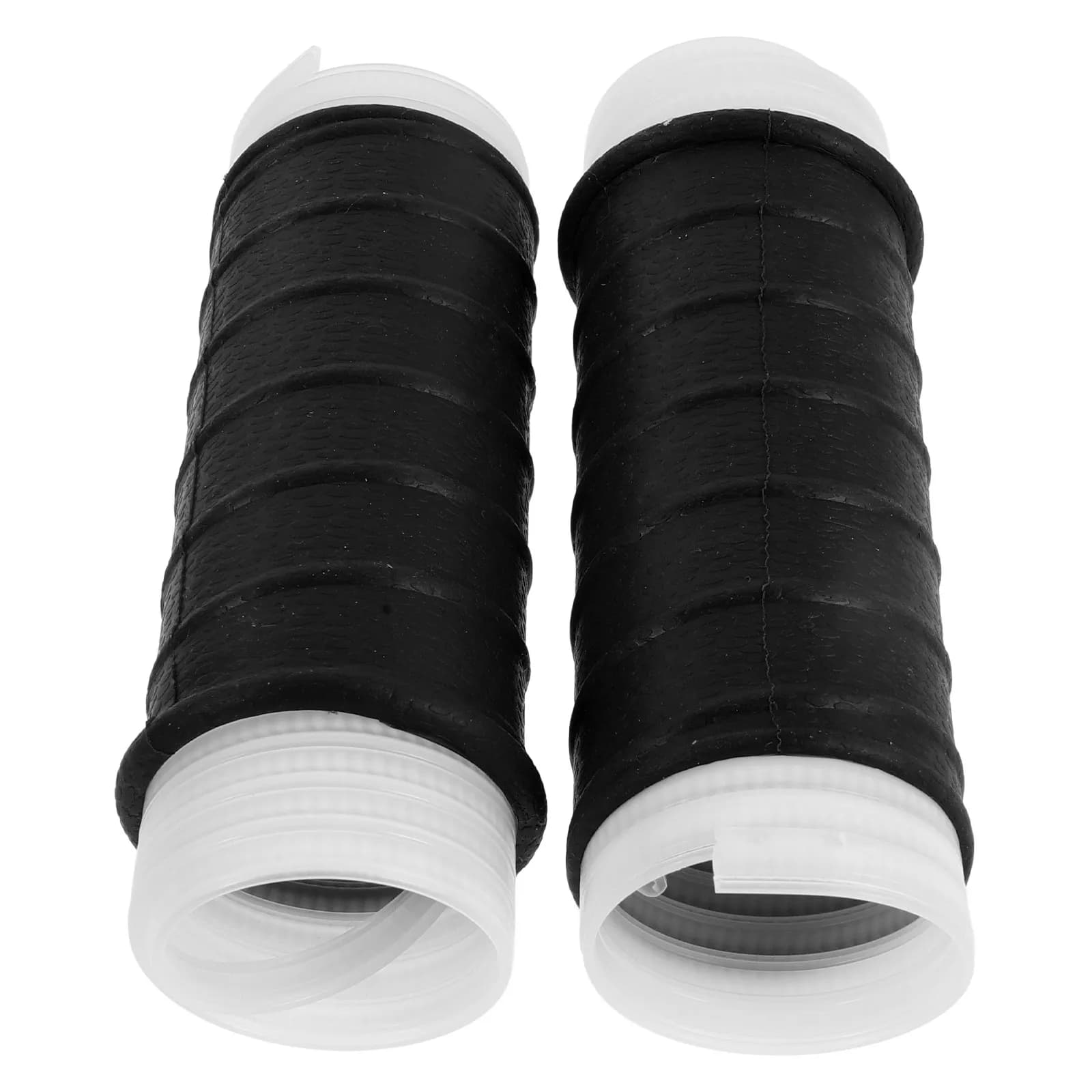 2Pcs Silicone Handle Grip Cold Shrink Sleeve Non Slip Sweat Absorbing Textured Wrap for Bike Fishing Rod Tennis Racket