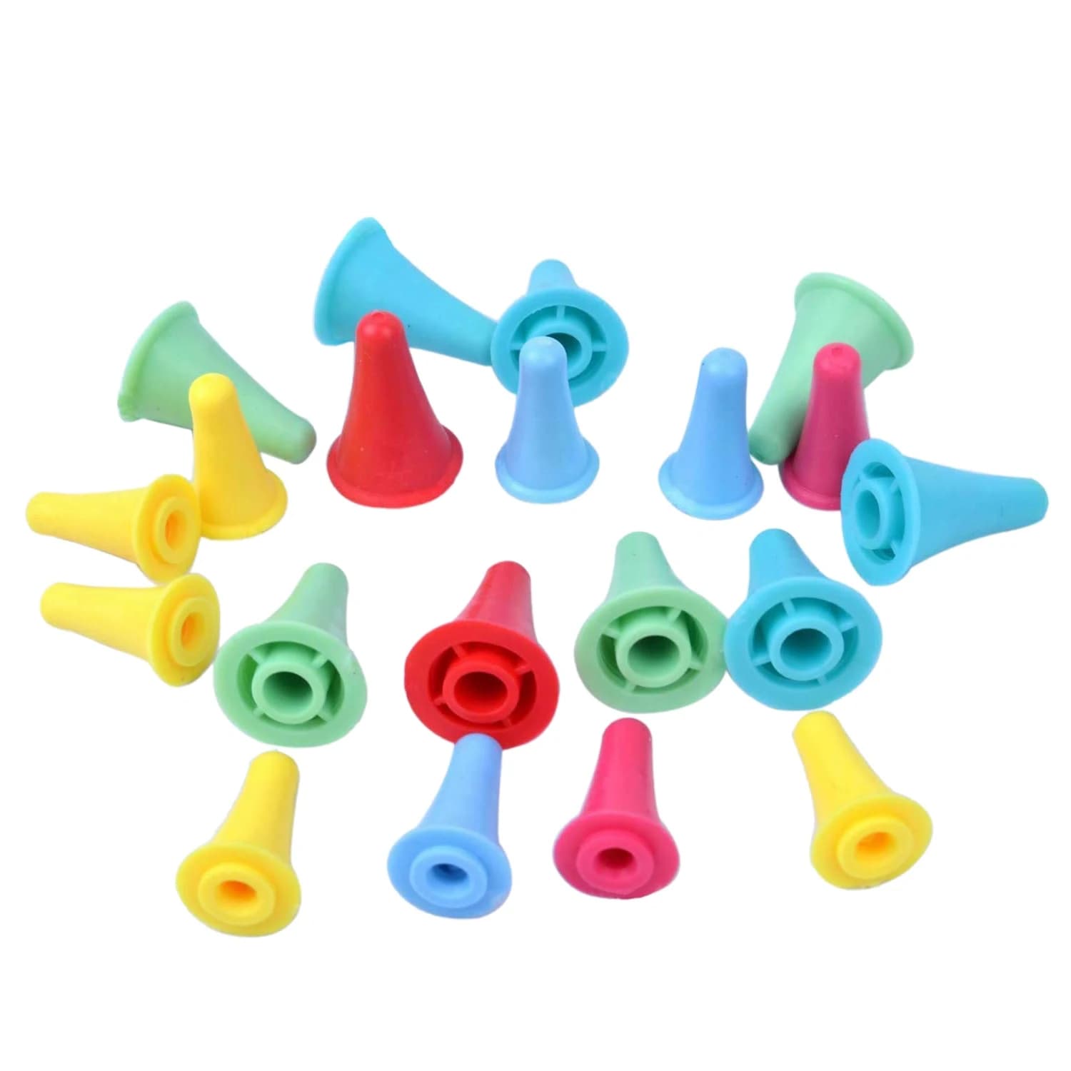【A08I】20 Pcs Knit Knitting Needles Point Protectors/Stoppers 2 Sizes For Knitting Craft(Needles Point Protectors)