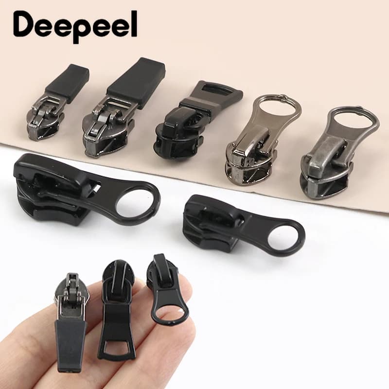 10 pezzi 3 # 5 # 8 # 10 # Estrattore per cerniera invertito per cerniere in nylon Giacca da tenda con nastro Cursore con cerniera impermeabile Chiusura per borsa Accessori per cucire