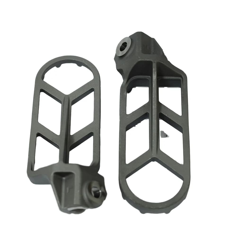 Pedane in Alluminio e Titanio CNC per Moto Fuoristrada, Poggiapiedi per Moto da Cross