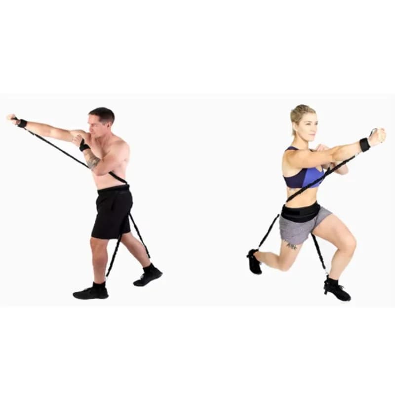 Leg Endurance Fax for latex tubes Vertical jumper with wrist belt and ankle straps