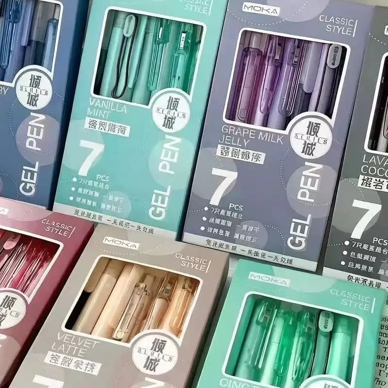 Pennarello MOKA Magic Card Brush: Penna Kawaii per Studenti, Cancelleria di Alta Qualità, Punta di Grande Valore, Inchiostro a Rapida Asciugatura, Nero Carbonio