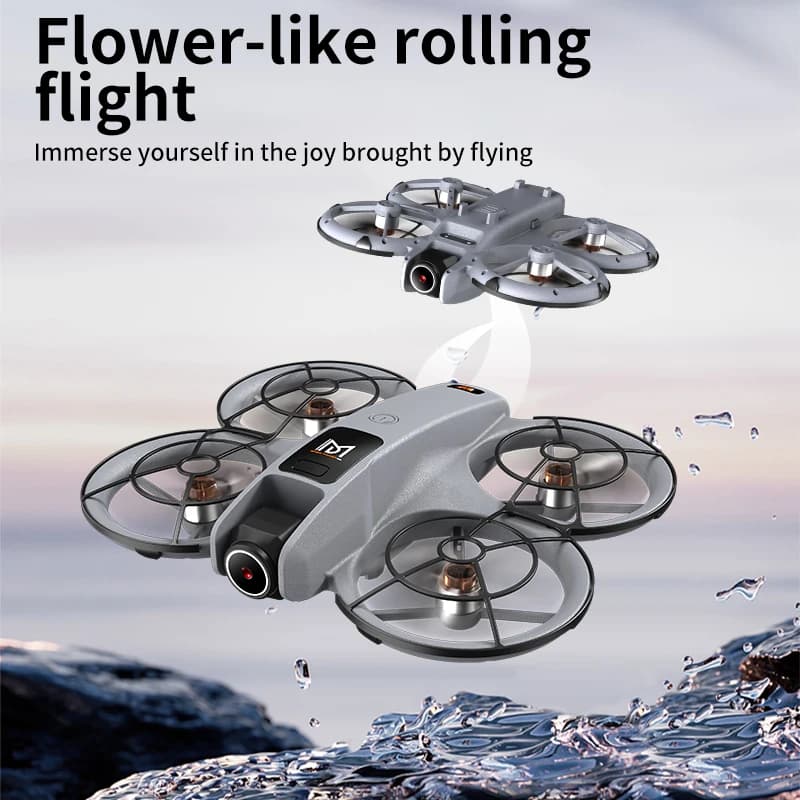 New M2 Foldable Mini Drone Brushless Motor Headless Mode One Key Takeoff Landing Gesture Photo Trajectory Flight RC Quadcopter