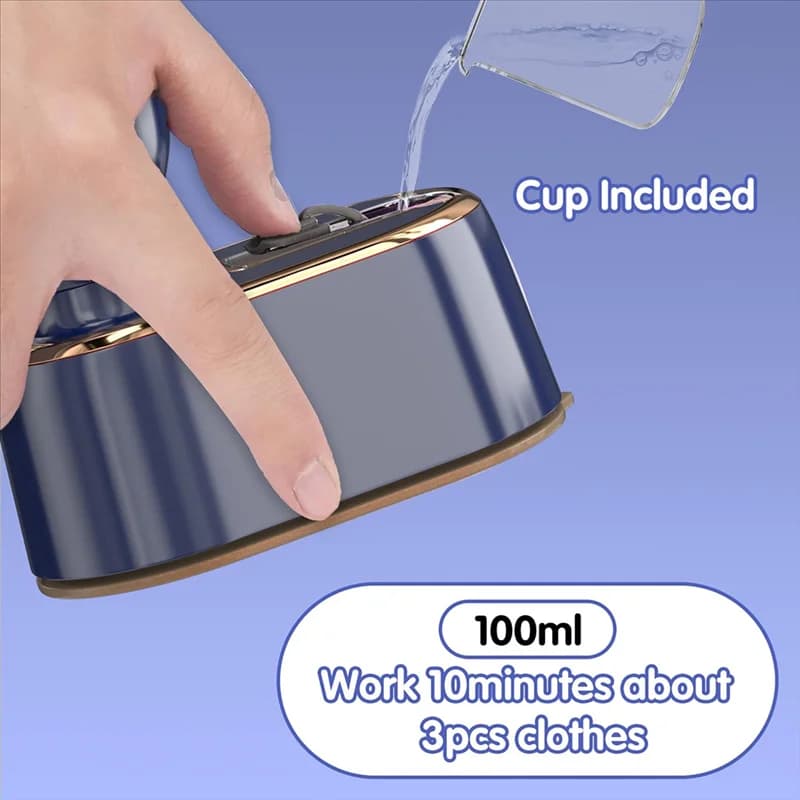 Ferro da stiro a vapore AS60-Travel per vestiti Ferro da stiro e vaporiera portatili 2 in 1 College Essentials Steamer