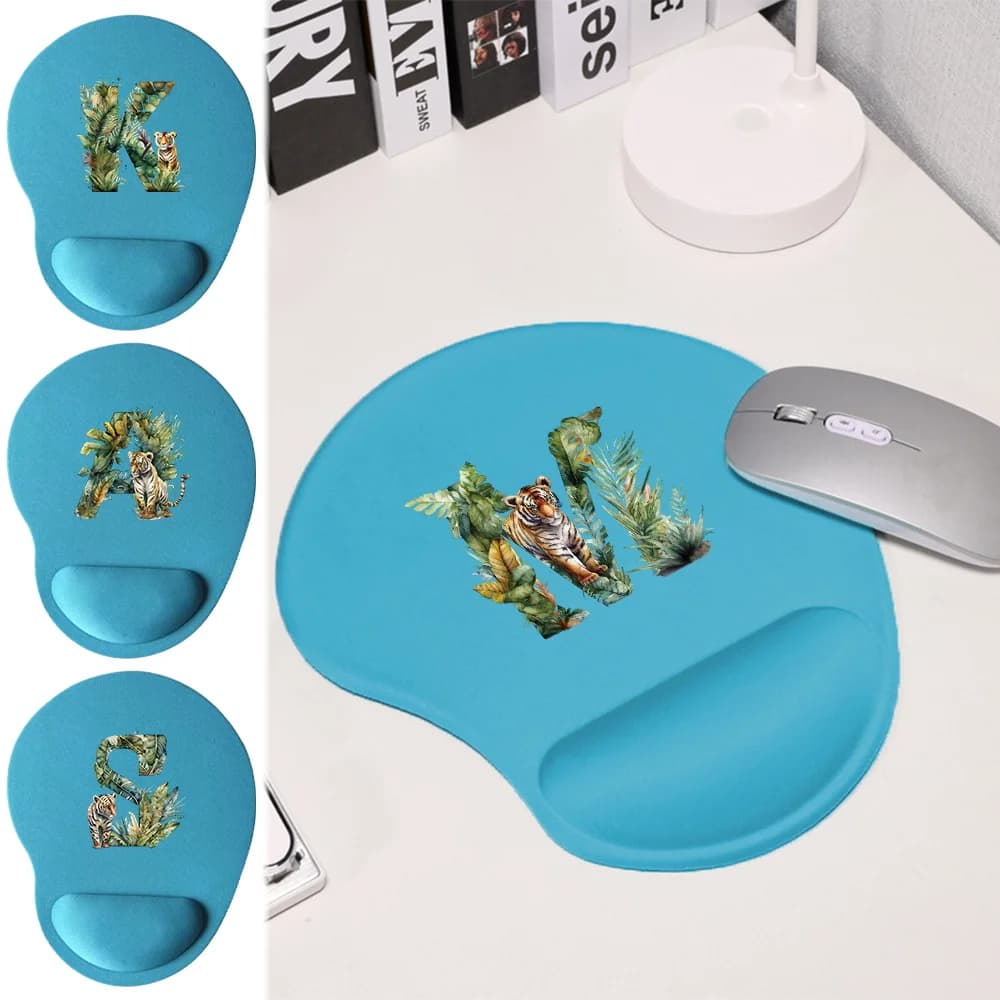 Tappetino per mouse Tappetino da scrivania per PC Laptop Tappetini per mouse ergonomici antiscivolo Tappetino per polso Accessori per ufficio Tappetini per mouse Serie Jungle Tiger