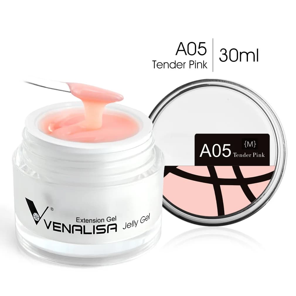 30ml Venalisa Builder Jelly Gel French Soak Off UV LED Poly Nail Gel Pearl Pink Funny Bunny Nail Extension Nail Manicure