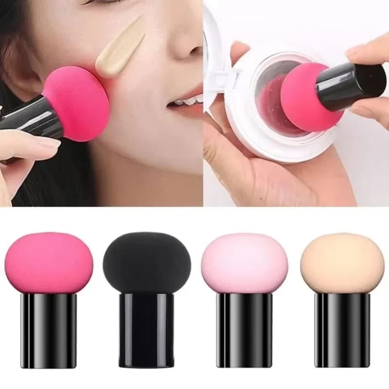 1/2/3/4 applicatori di trucco a forma di fungo, riutilizzabili e lavabili, per fondotinta, fard, illuminante, delicati sulla pelle