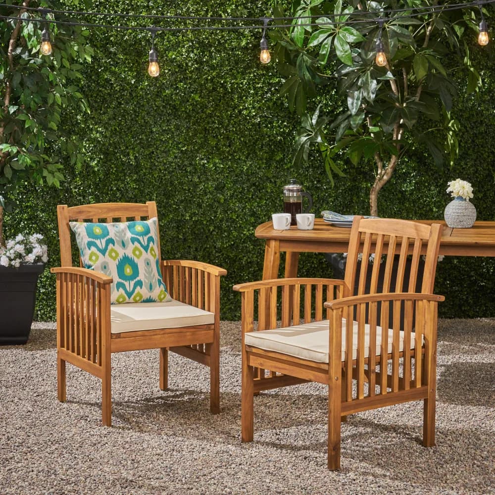 Ye CASA ACACIA DINING CHAIR, 2 PCS with 2 Cushions