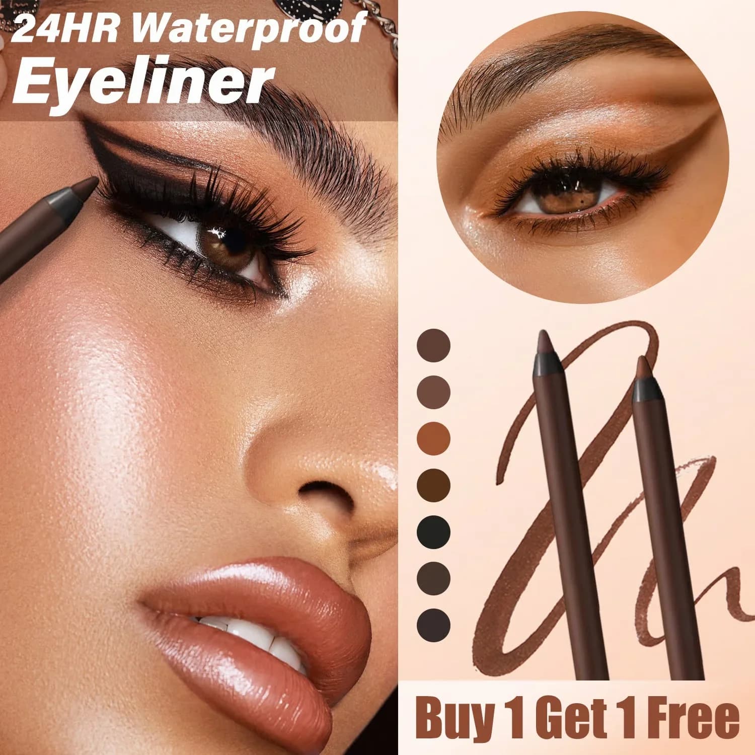 Duo Sharp Eye Pencil For Eyeliner Waterproof