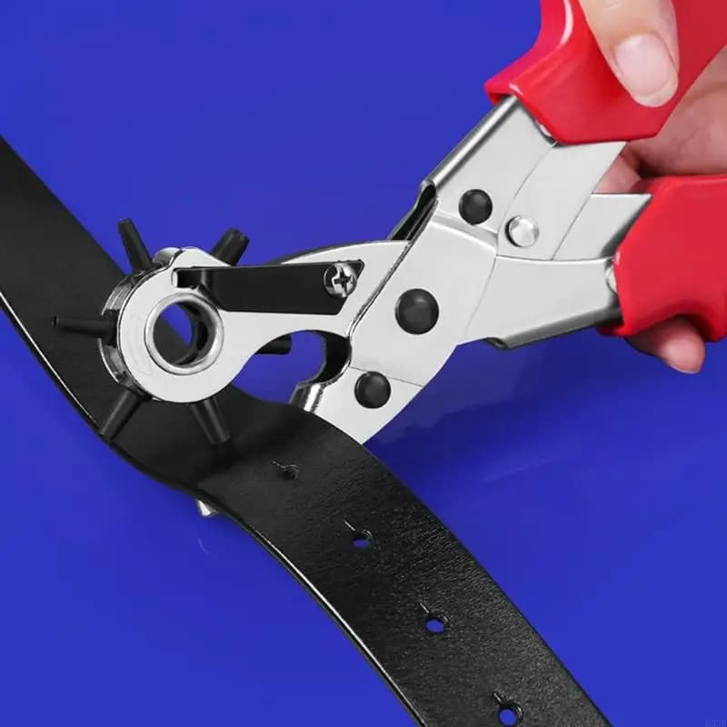 Multifunctional belt punching clamp for skin punching pliers for useful machines tools for
