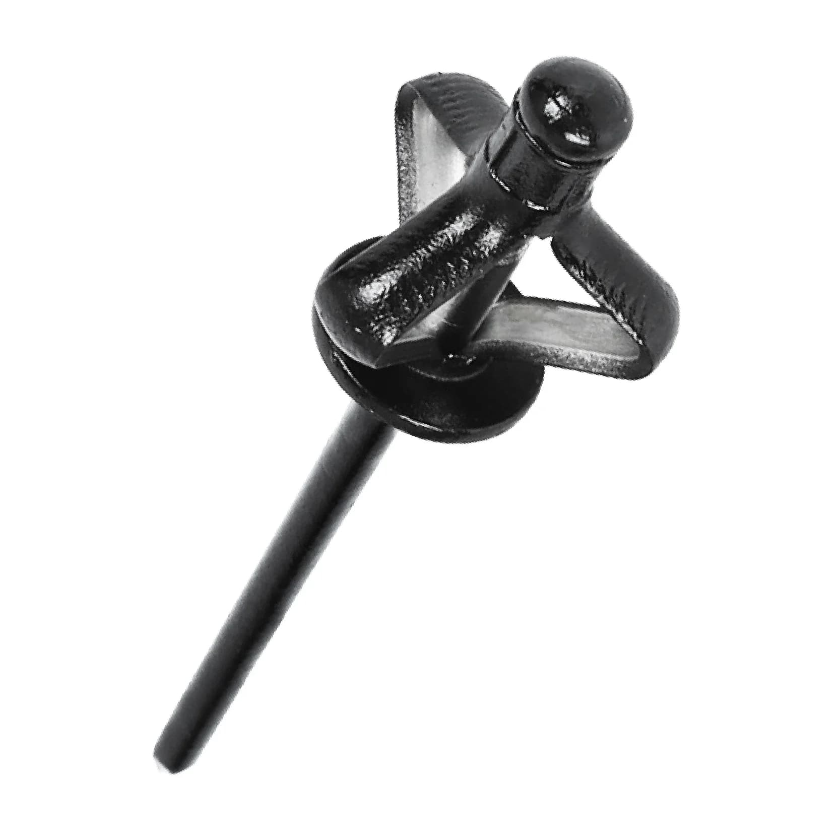 50Pcs Full Black Painted Aluminum Tri-Fold Exploding Pop Rivets Large Flange Blub Blind Rivet Car Interior Air Conditioner