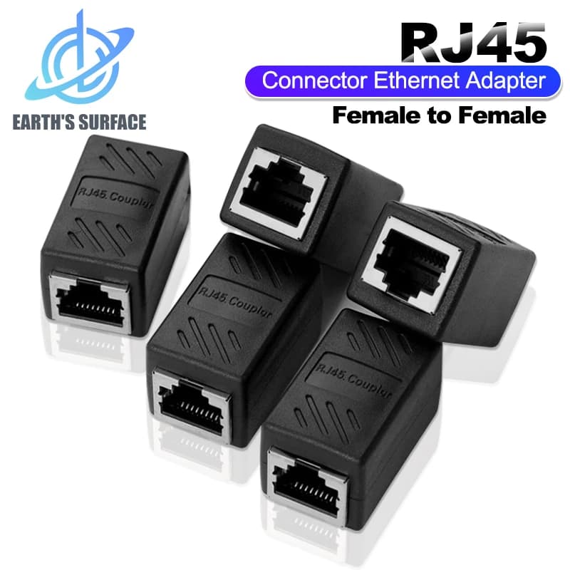 Accoppiatore RJ45 Adattatore Ethernet Cat7 Cat6 Interfaccia Gigabit Convertitore di estensione di rete Cavo di prolunga connettore femmina-femmina