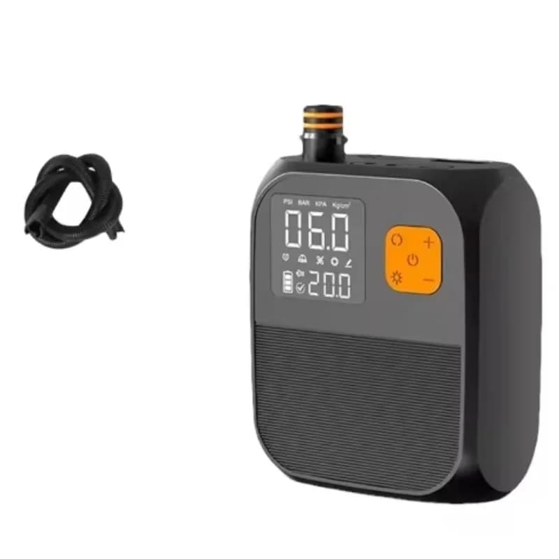 Pompa a mano portatile in plastica per kayak, gommone, SUP, tenda - Alimentata a batteria, 6 ugelli, 30-50 PSI