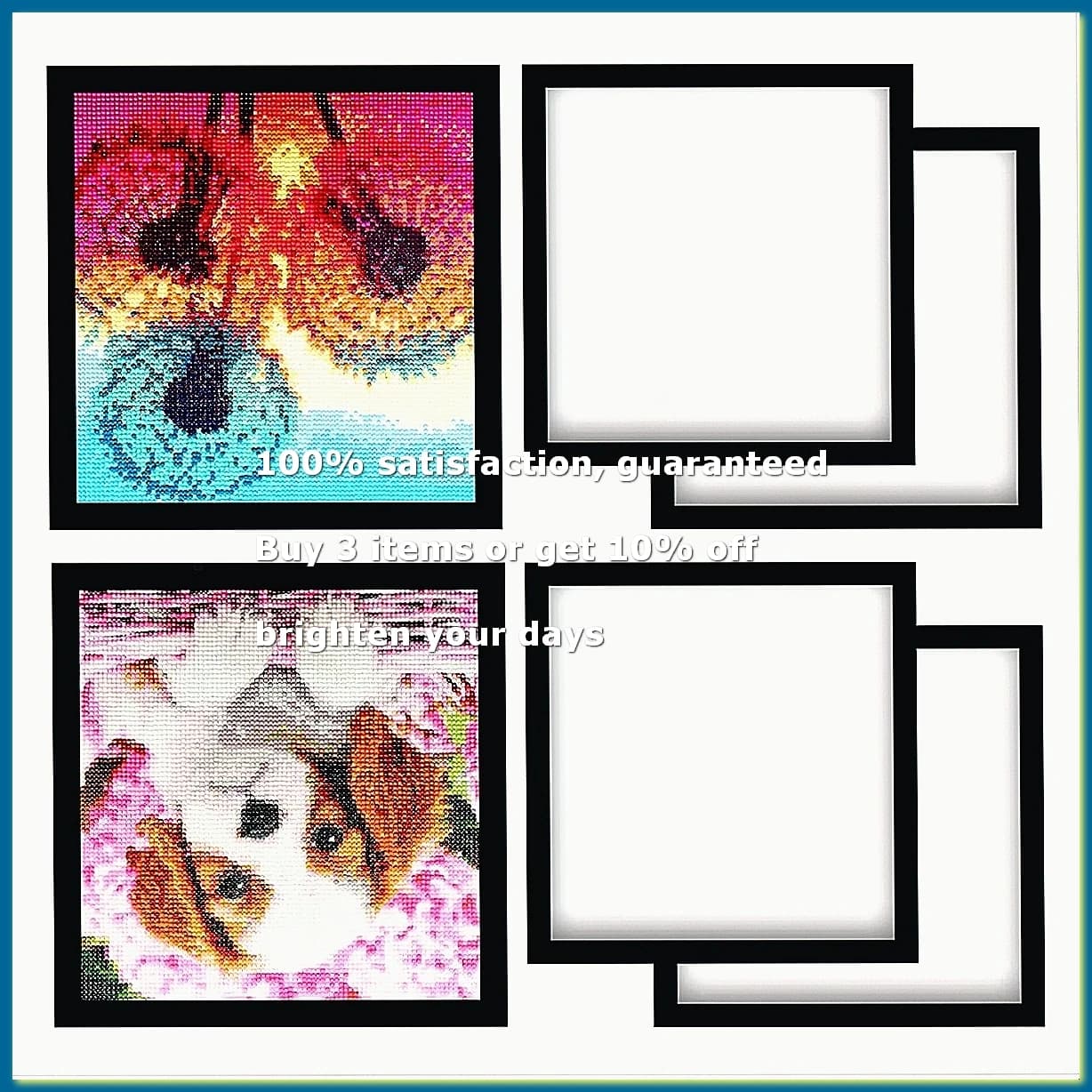 6 Pack Frame, Painting Picture Frame 25x25cm, Magnetic Picture Frame for Pictures