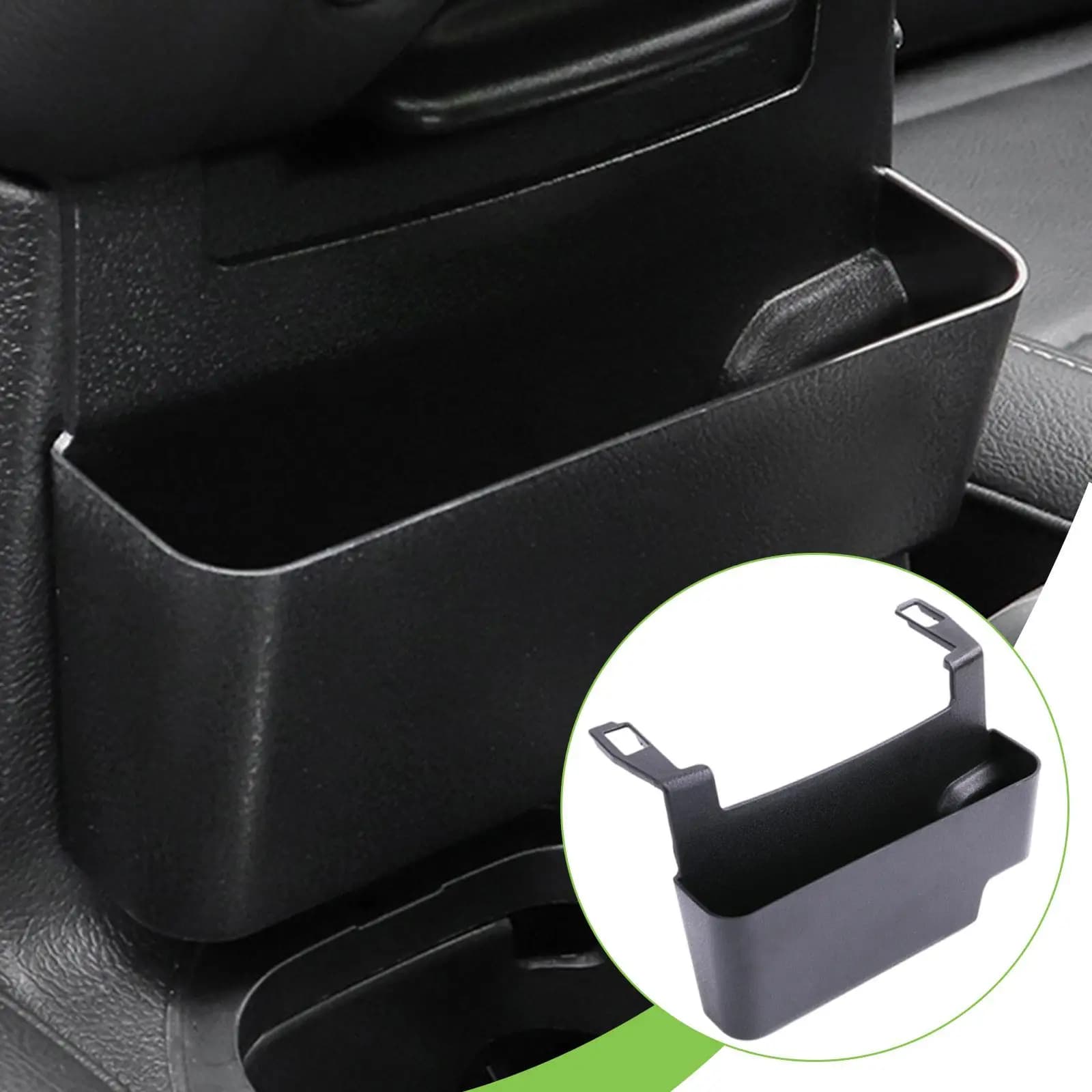 ABS black armrest holder, compact central console organizer for Jeep Wrangler JL JLU