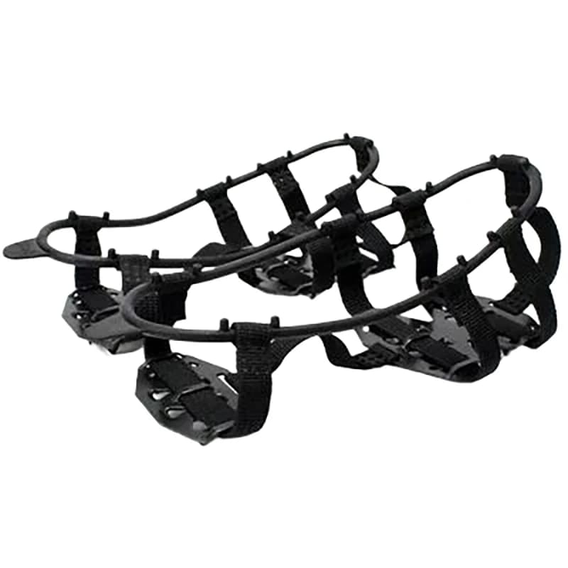 Ghiere Antiscivolo a 24 Denti per Scarponi da Trekking, Copriscarpe Durevoli per Arrampicata su Ghiaccio e Camminata - Offerta Imperdibile
