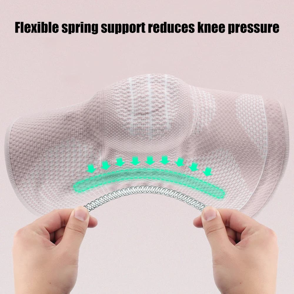 Ginocchiera a compressione di grado medico con cuscinetto in gel rotuleo e stabilizzatori a molla per artrite Menisco Strappo ACL Sollievo dal dolore Sport
