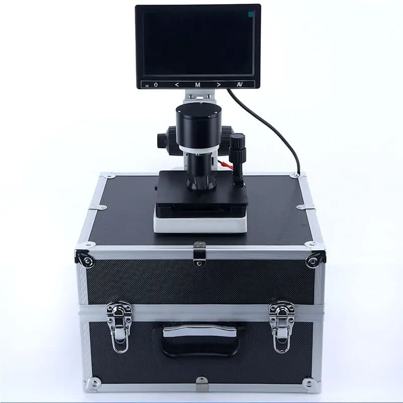 Rilevatore di microcircolazione capillare con piega delle unghie Microscopio con zoom illuminato Macchina per la diagnosi sanitaria con schermo da 8 pollici