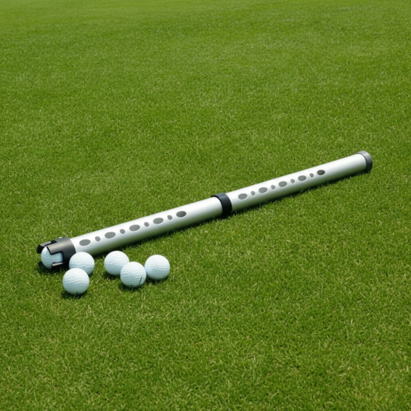 Golf Ball Pickup Tube Detachable Golf Ball Retriever Tube Sports Equipment Easy to Use Plastic for Golfers, Driving Range