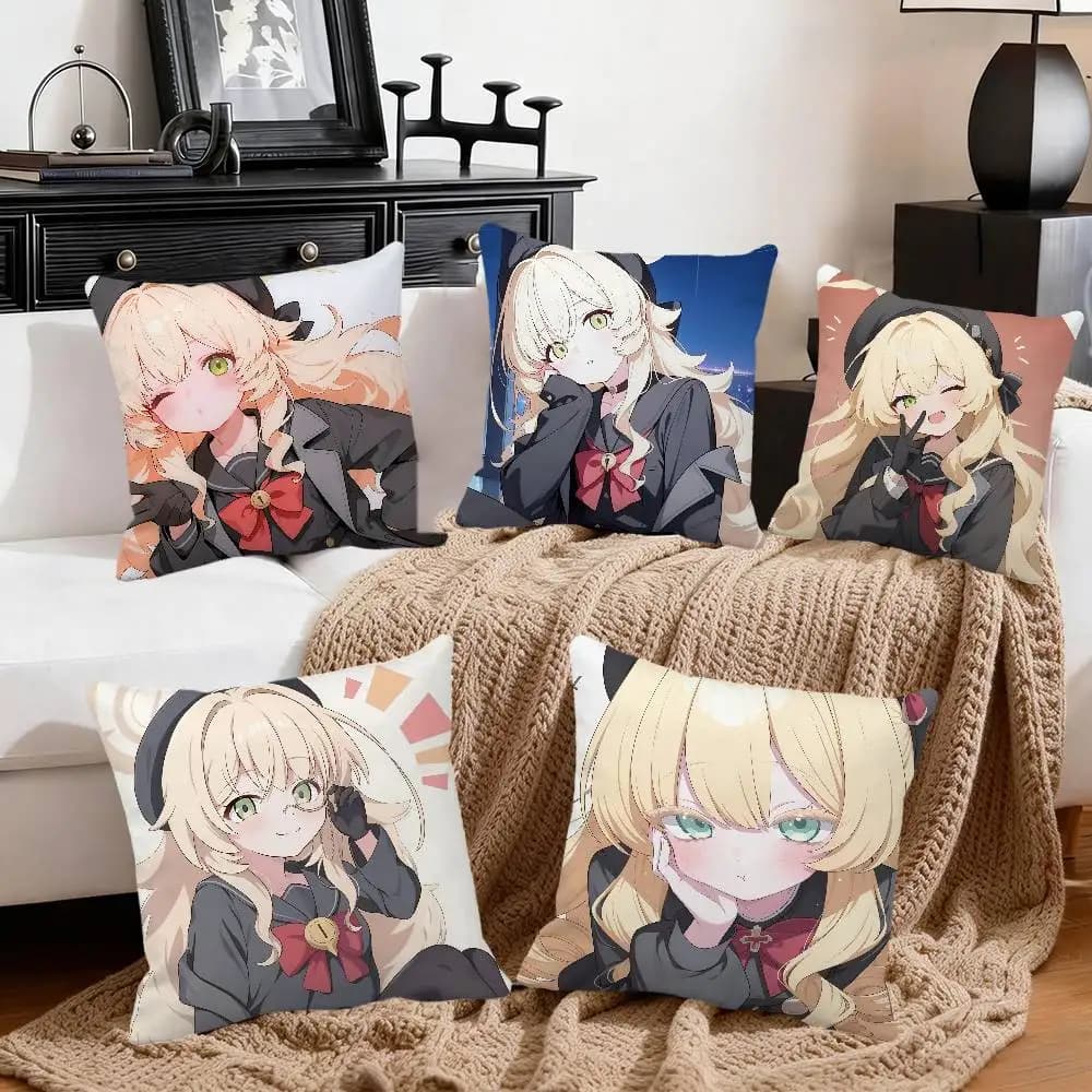 Federa per cuscino Professor Niyaniya, cuscino quadrato per camera da letto, divano, comfort, decorazione per auto e casa