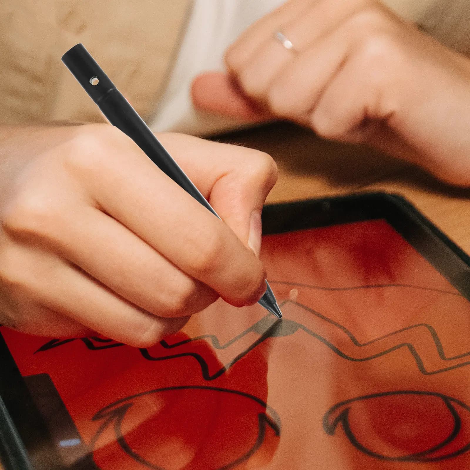 Penna stilo LCD da 2 pezzi per tablet touchscreen, scrittura fluida ad alta precisione, lavoro, apprendimento, intrattenimento, penna per tavolo da disegno