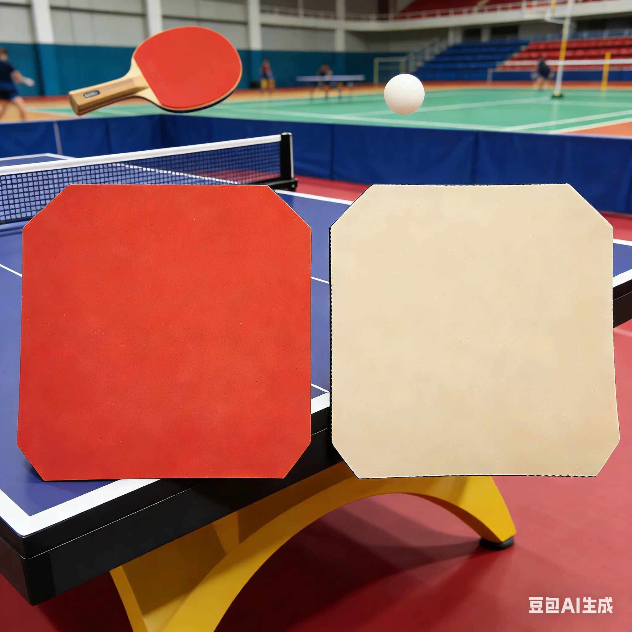 Ping-Pong Black/Red Rack Rubber, Wall decal, for Fast Attack, with Durable Sponge, Table Tennis Spare Parts