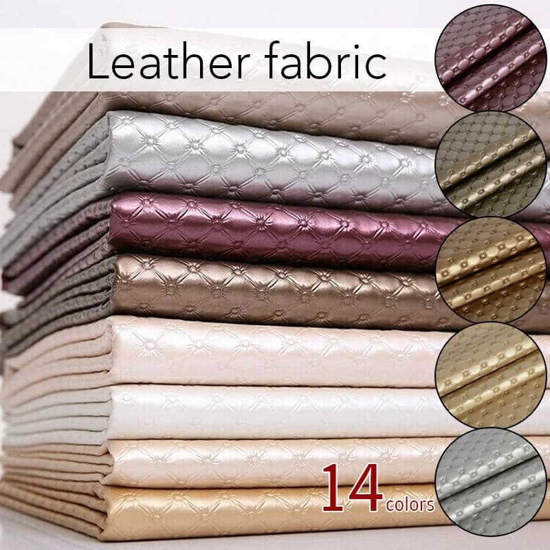 100x138 cm Tessuti in pelle sintetica artificiale in pelle PU goffrata per cucire Borsa fai da te Divano Decorazioni per auto Materiale per tappezzeria per la casa
