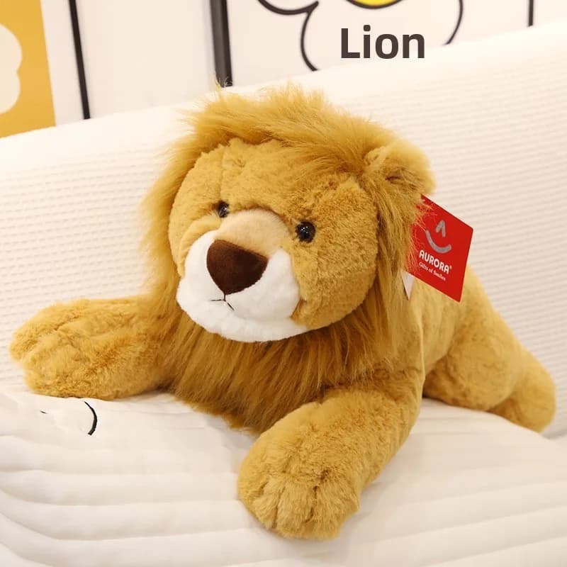 Wulu Lion Toy Plu Stuffed Doll Pillow Children's Birthday Gift Forest King M Lion Soft Fabric Art Toys for Ages 3 And up