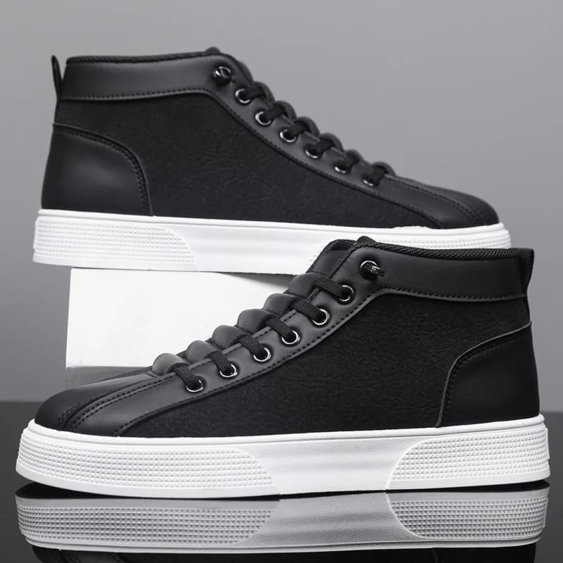Nuove Sneakers Casual alla Moda, Scarpe da Skateboard per Uomo e Donna, Resistenti all'Usura, Bicolore, Stivali Alti per Studenti