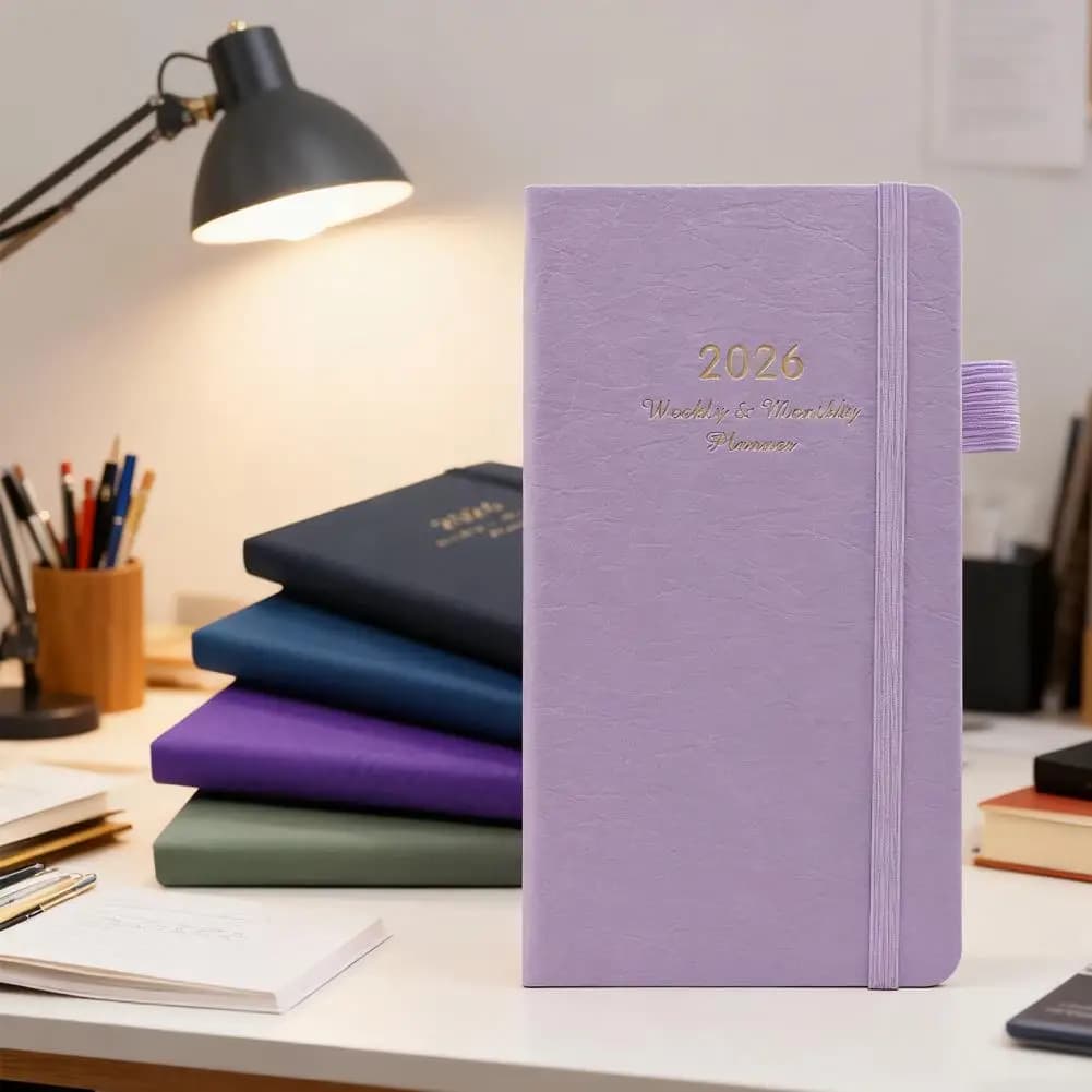 2026 Planner Notebook A5 A6 Pokcet Piano settimanale Mensile annuale Record Journal Agenda portatile leggera Diario giornaliero