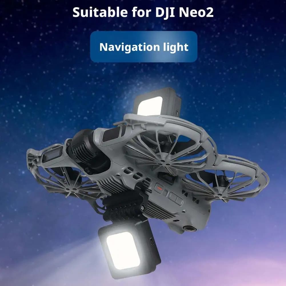 Luci LED Aggiuntive per Drone DJI Neo 2, Luci di Navigazione Notturna HD per Segnalazione Aerea e Illuminazione di Avvertimento